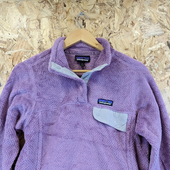 Patagonia Synchilla Snap-T Fleece Sweater Pink Jumper Pullover Sweatshirt Small - Picture 5 of 6